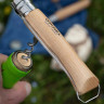 Нож OPINEL №10, нержавеющая сталь, рукоять из бука, со штопором 002578