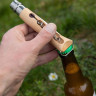 Нож OPINEL №10, нержавеющая сталь, рукоять из бука, со штопором 002578